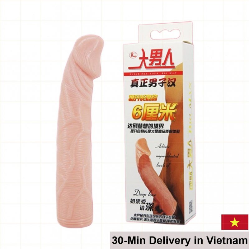 Baile 6cm Lengthening Ribbed Textured Delay Condom 