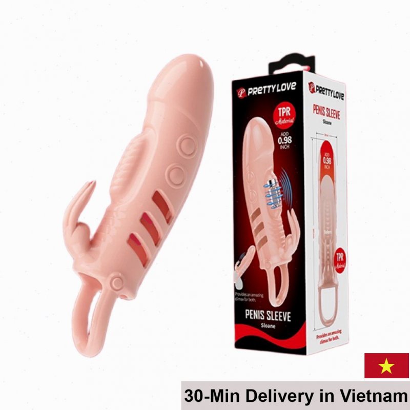 Pretty Love Cecelia Vibrating Textured Sleeve Boost Performance 