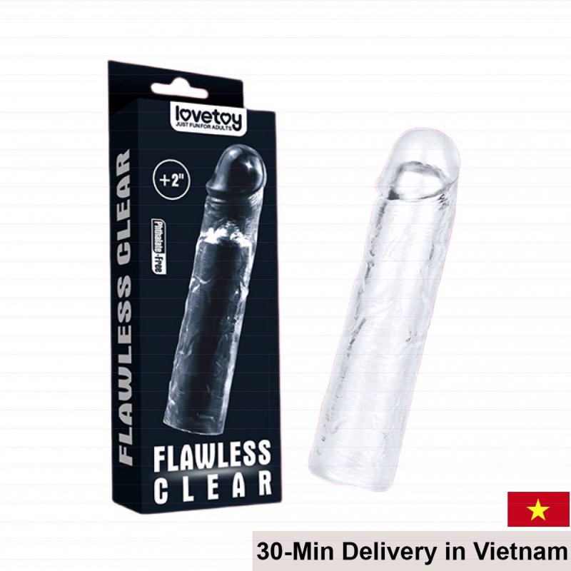 Lovetoy Transparent Extension Condom Adds 5cm Long Delay Pleasure 