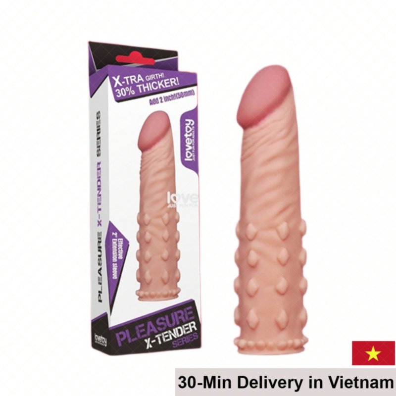 Lovetoy Soft Spike Sleeve Condom Delay Enhance Silicone Premium 
