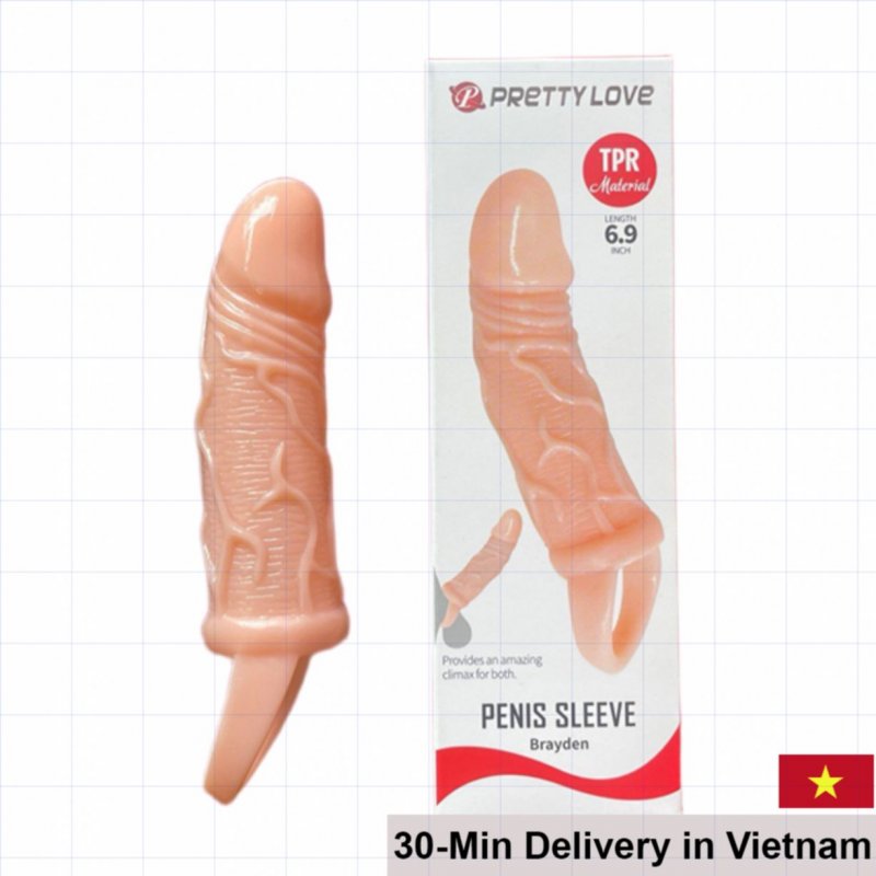 Pretty Love Realistic Textured Strap-On Dildo for Couples 