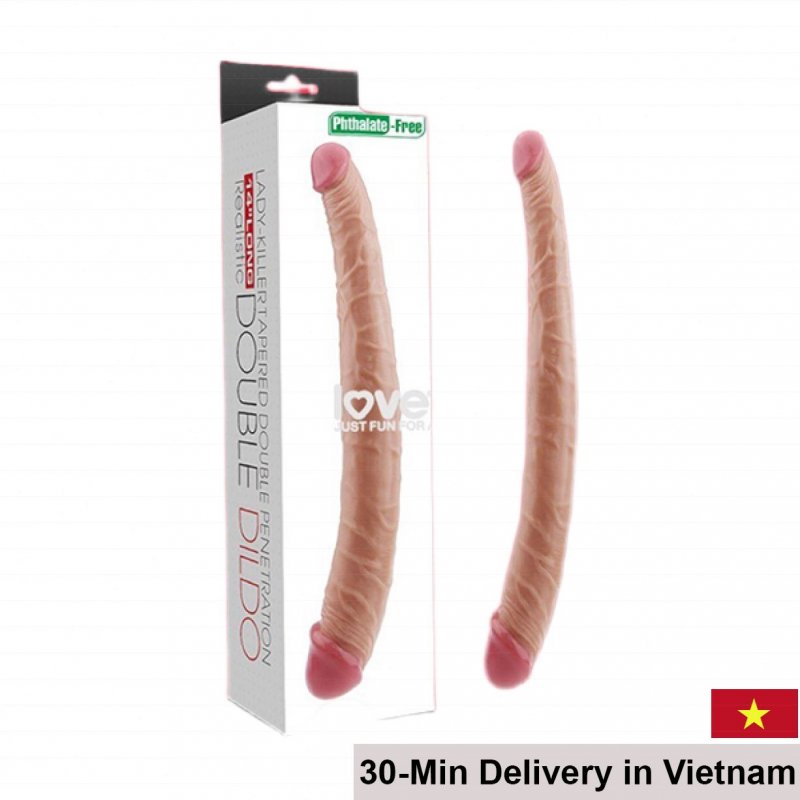 Lovetoy King Size 14 Inch Double-Ended Silicone Dildo Couples Toy 