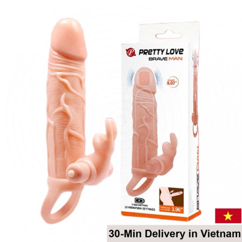 Pretty Love 5cm Vibrating Head Size Enhancer 10 Modes 