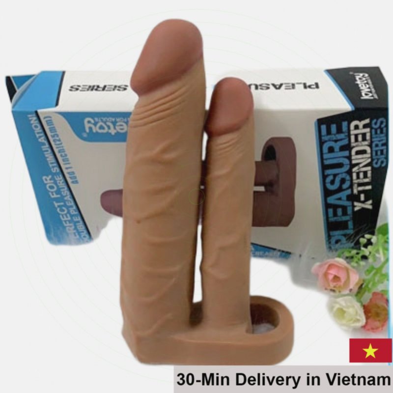 Lovetoy Soft Double-Strap Silicone Penis Extension 