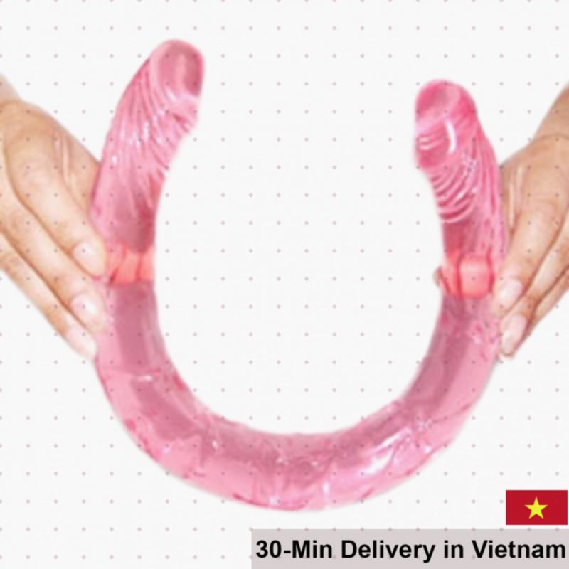 Silicone Double-Ended Flexible Long Dildo 45cm Soft Non-Toxic Material 