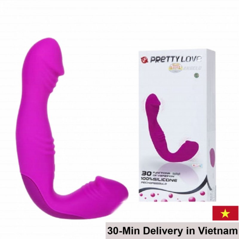 Prettylove Dual End 30 Vibration Modes Soft Silicone Dildo 