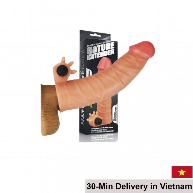 Lovetoy Nature USA Ultra Soft Vibrating Penis Extension Sleeve 