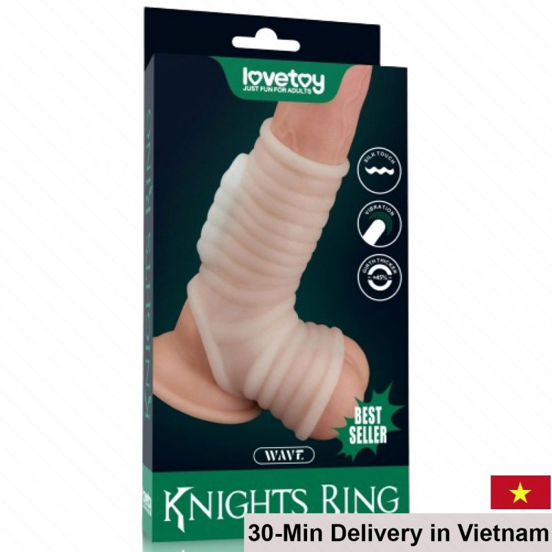 Lovetoy USA Strap-On Vibrating Textured Penis Enhancer 