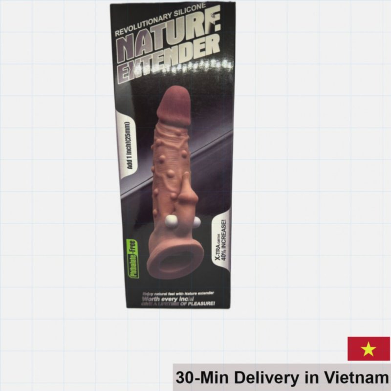 Lovetoy USA Huge Ribbed Vibrating Strap-On Silicone Sleeve 