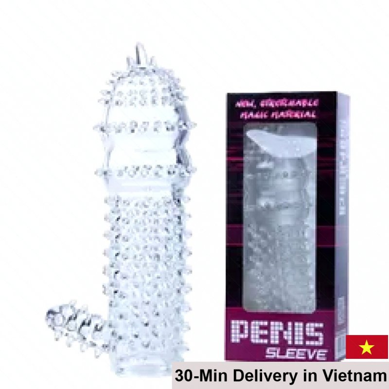 Textured Dotted Penis Sleeve for Enhanced Pleasure and Bigger Size 