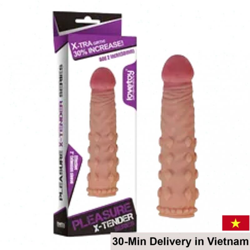 LoveToy X-Tender 3cm Silicone Extension Sleeve for Longer Pleasure 