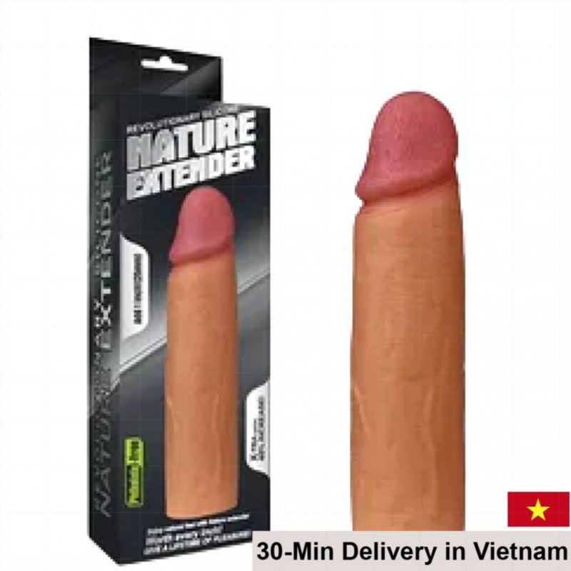 Lovetoy Nature Extension Condom Thick Silicone for Men 