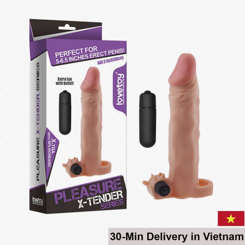Lovetoy Soft Silicone Vibrating Strap-On Size Medium BD22 