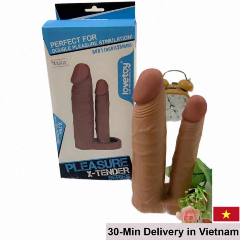 Lovetoy BD22A Soft Silicone Double Strap Dildo for Couples 