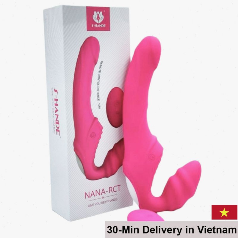 Remote Control Lesbian Dual-Head Vibrator Silicone Sensation 