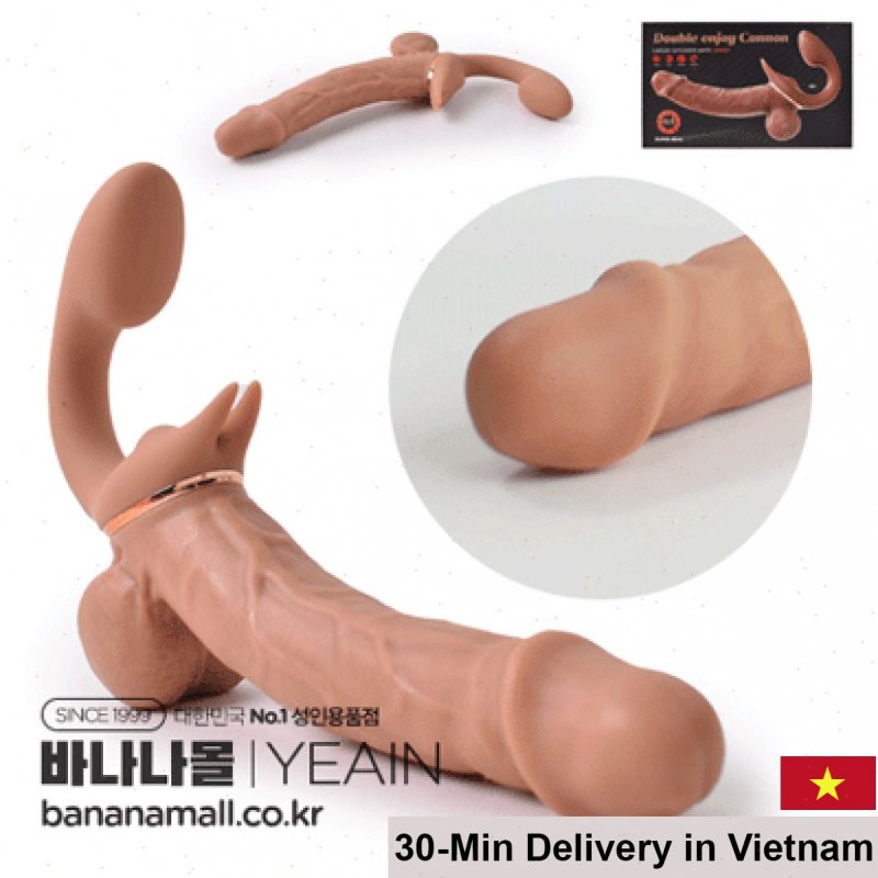 Premium Realistic Silicone Double-Ended Vibrating Dildo 