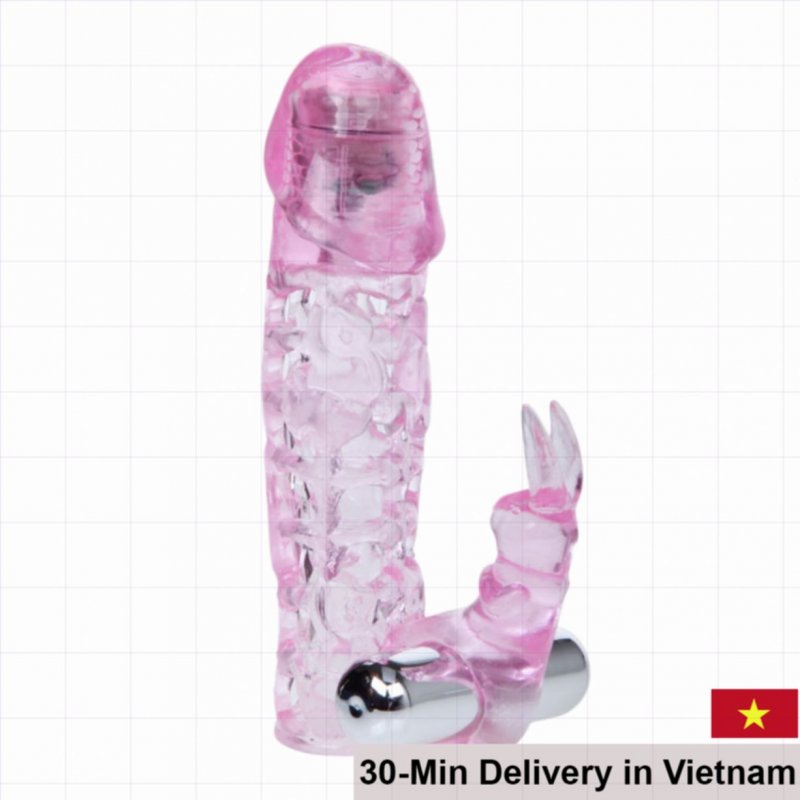 Baile Big Man 2-Headed Vibrating Mesh Penis Condom 