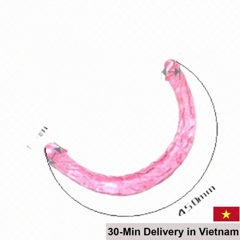 Silicone Double-Ended Soft Long Dildo for Lesbian Couples 