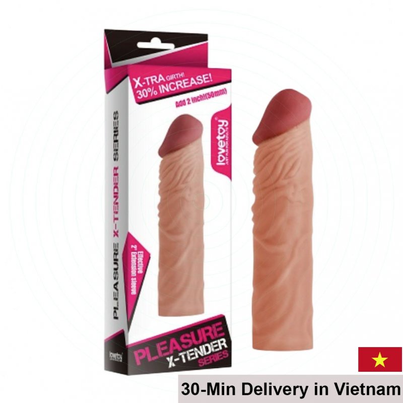 Lovetoy Pleasure X-Tender 5cm Premium Enlargement Condom Soft Texture 
