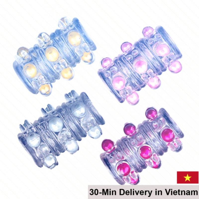 Bi Textured Extension Condom with Nubs for Max Sensation 
