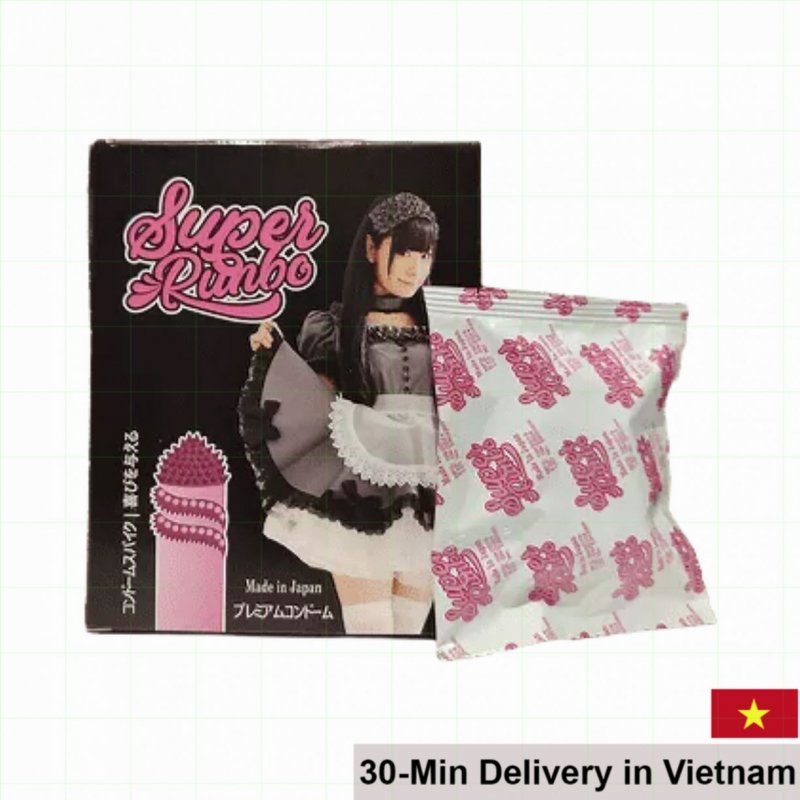 Super Runbo 2s Spiked Condom Stimulating Sexy Pleasure 2pcs 