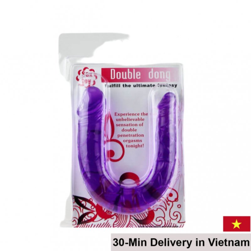 Double Dong Transparent Dual Ended Dildo Couples 