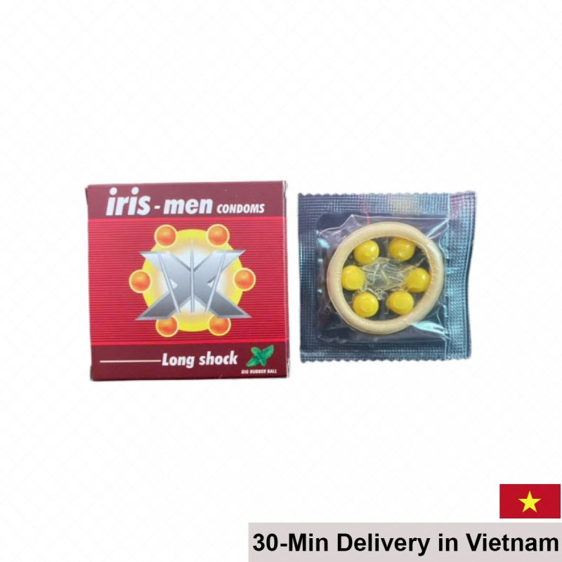 Iris Men 6 Large Beaded Condom 10-Pack Enhanced Sensation 
