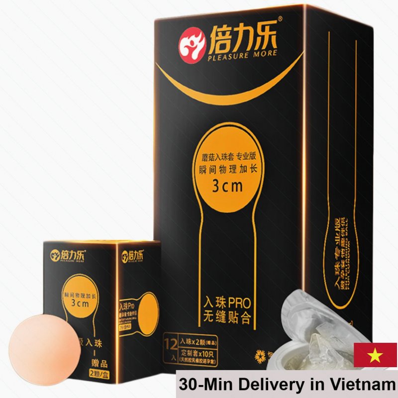 Beilile Ribbed Vibrating Condoms Safe Durable Long-lasting 