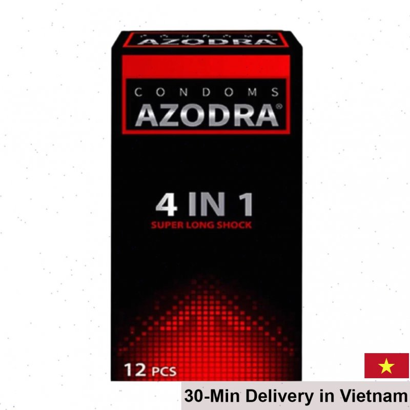 Azodra 4-in-1 Ribbed Delay Condom Enhance Pleasure Malaysia 