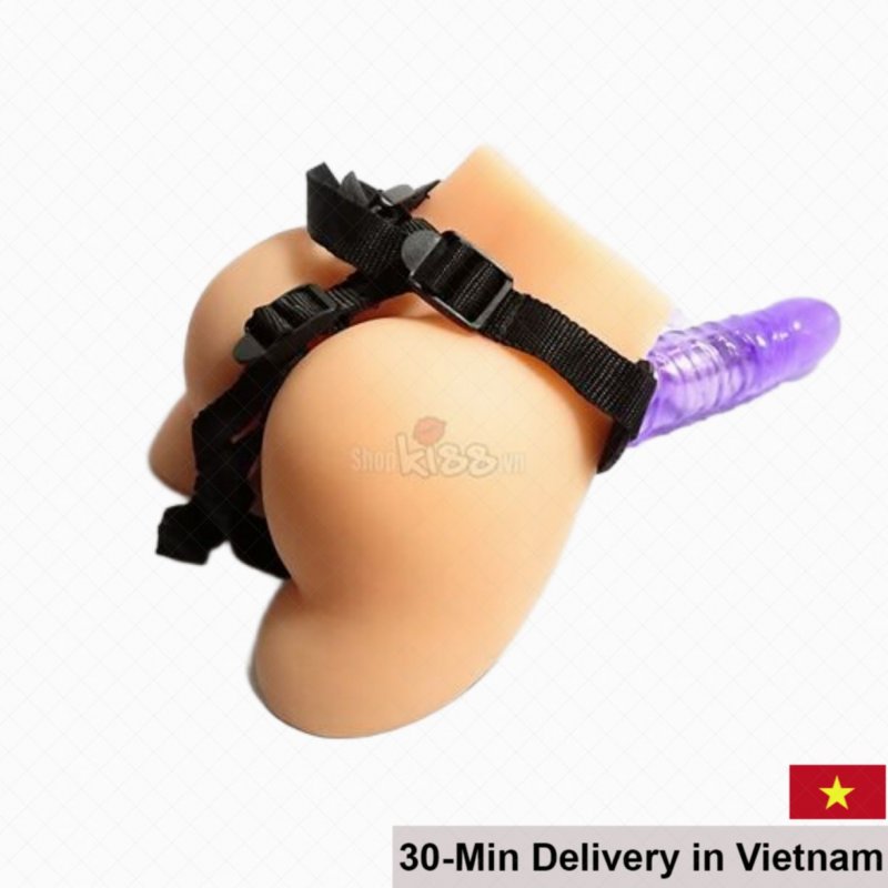 Harness Rabbit Dong Vibrating Silicone Strap-On for LGBTQ+ Play 