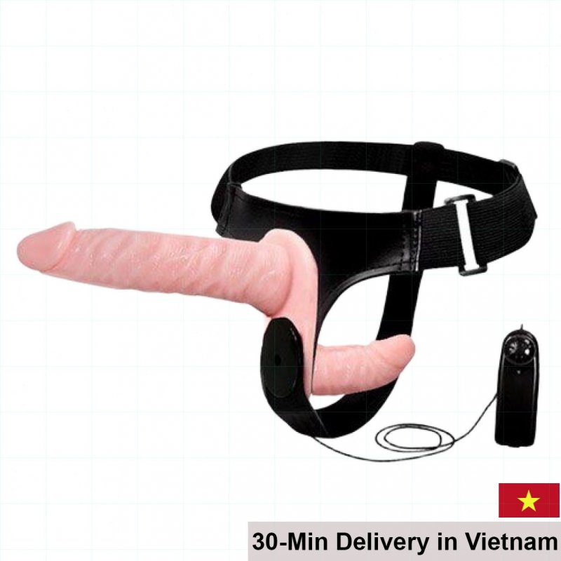 Lesbian Double Dildo Remote Control Silicone Realistic Toy 