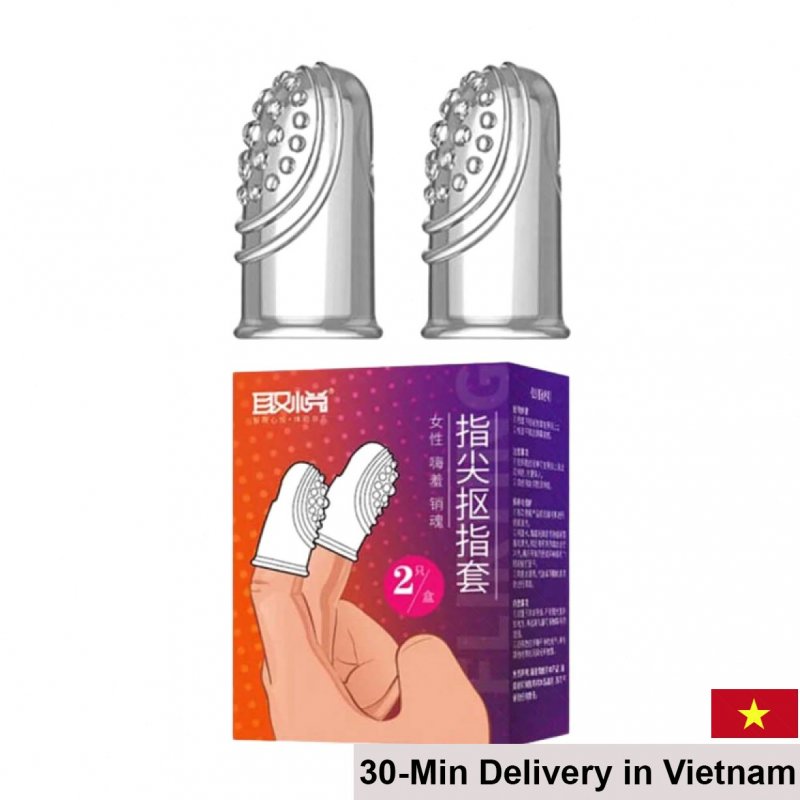 Aichao Textured Short Finger Condoms 2-Pack Stimulating 