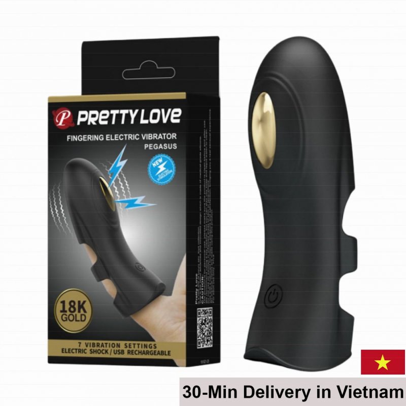 Pretty Love Pegasus 18K Gold Powerful Finger Vibrator USB Rechargeable 