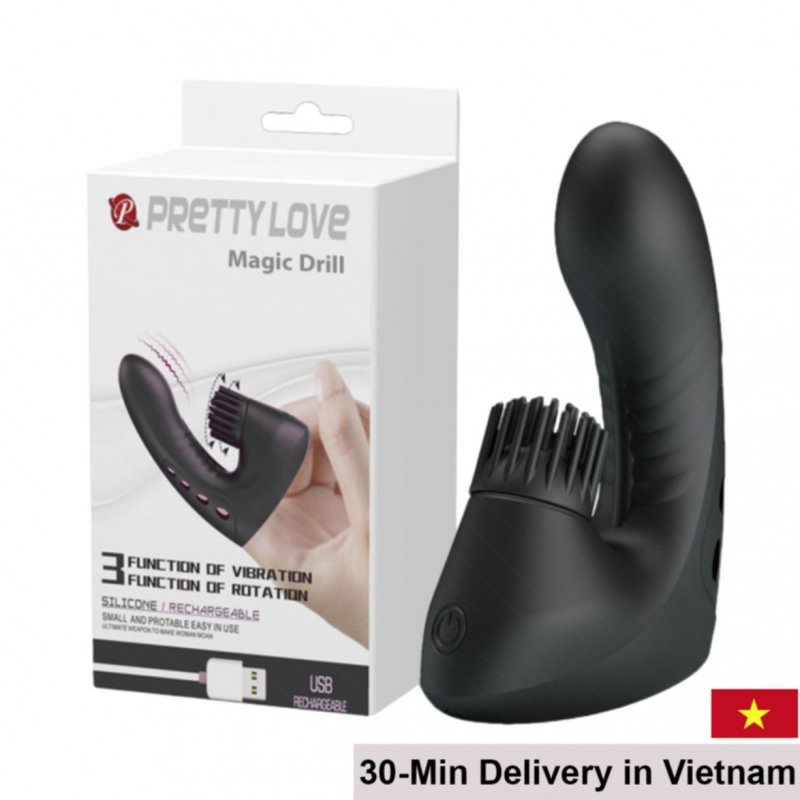 Pretty Love Magic Drill 3 Mode Rotating Rechargeable Toy 