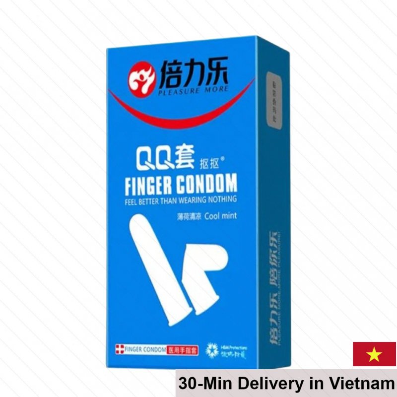 Beilile QQ Cool Mint Finger Condom Set of 10 