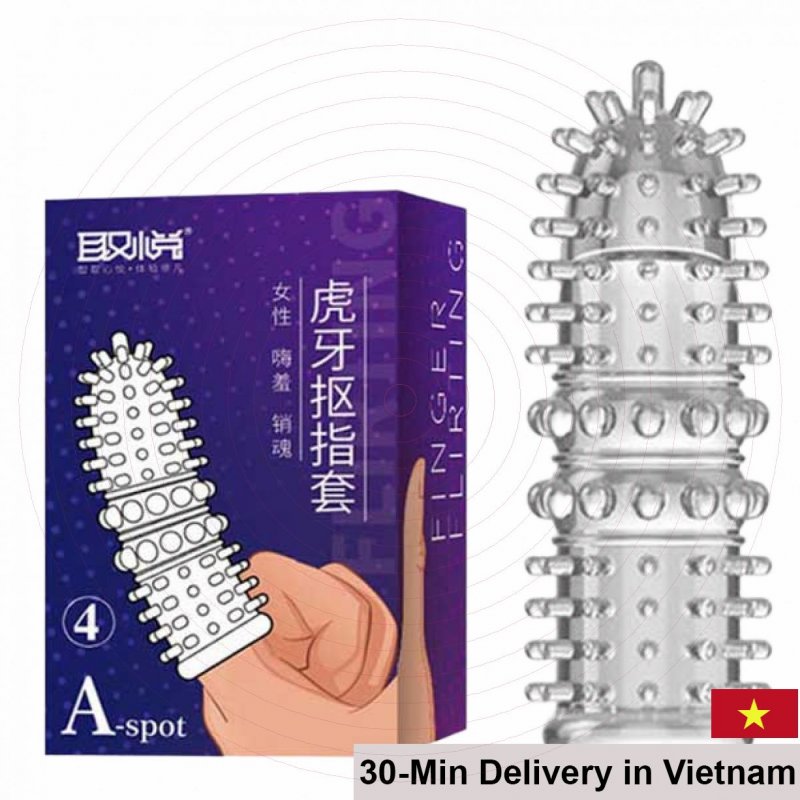 Aichao A-Sport Finger Condom 4 Nubs Intense Pleasure 