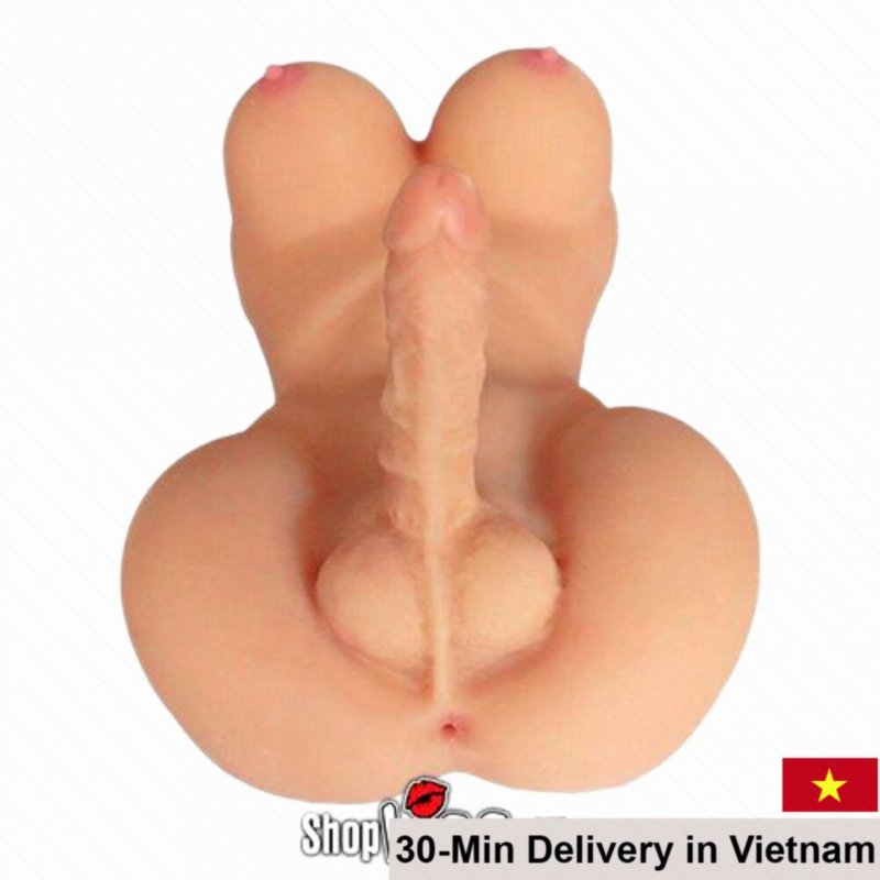 Lesbian LadyMan Half-Body Sex Doll 