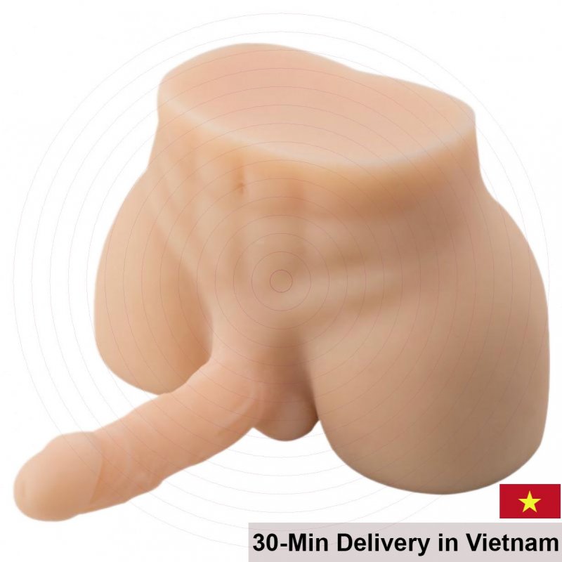 Silicone Male Butt Realistic 3.1kg Prostate Sex Toy with Dildo 18cm 