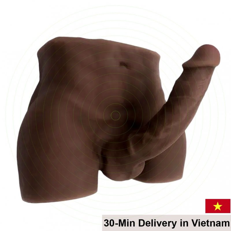 Silicone Male 6 Pack Abs Butt with Realistic Penis 27x21.5cm 