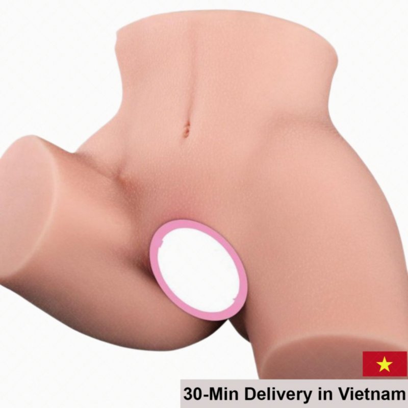 Realistic Silicone Wide Hip Vibrator Masturbation Toy 