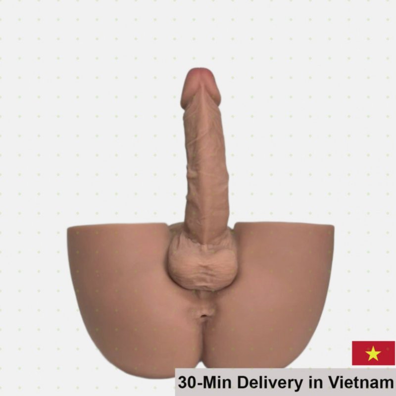 Silicone Male Buttocks Solid Realistic Pleasure Toy 