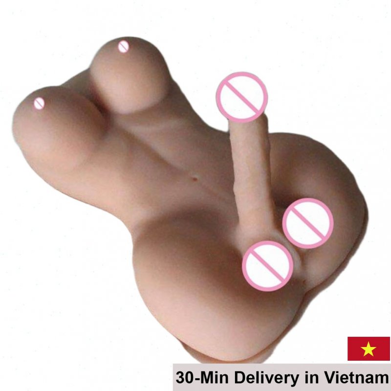 Soft TPR Bisexual Half-Body Love Doll 9kg 