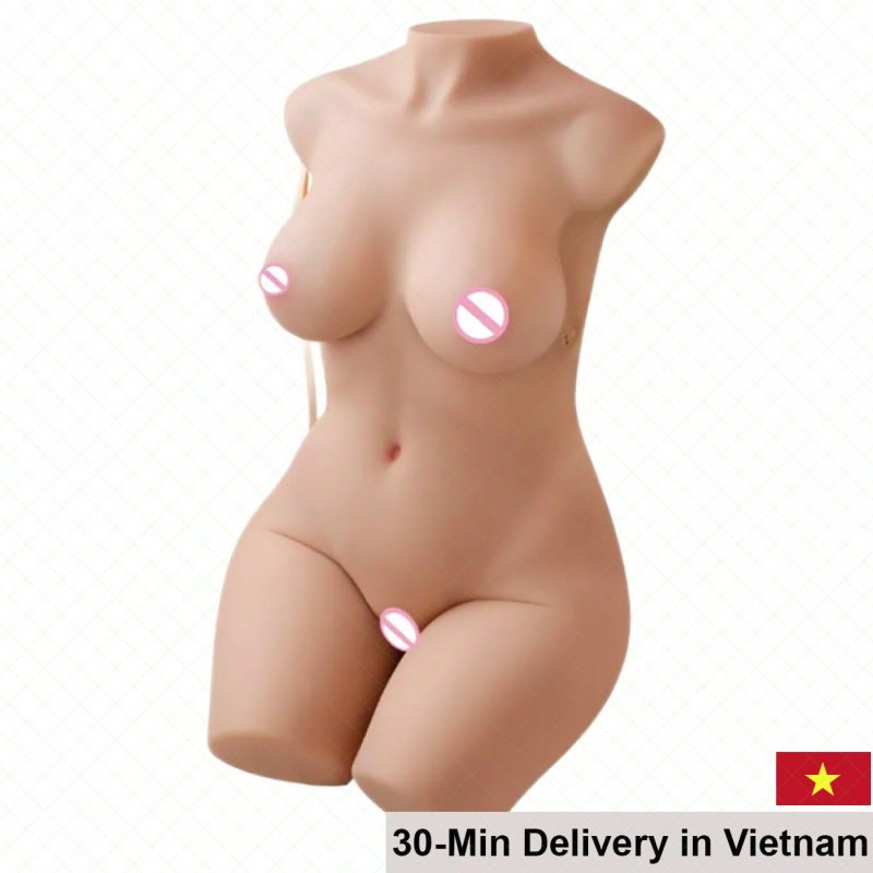 Realistic 3D Vibrating Half Body Love Doll 