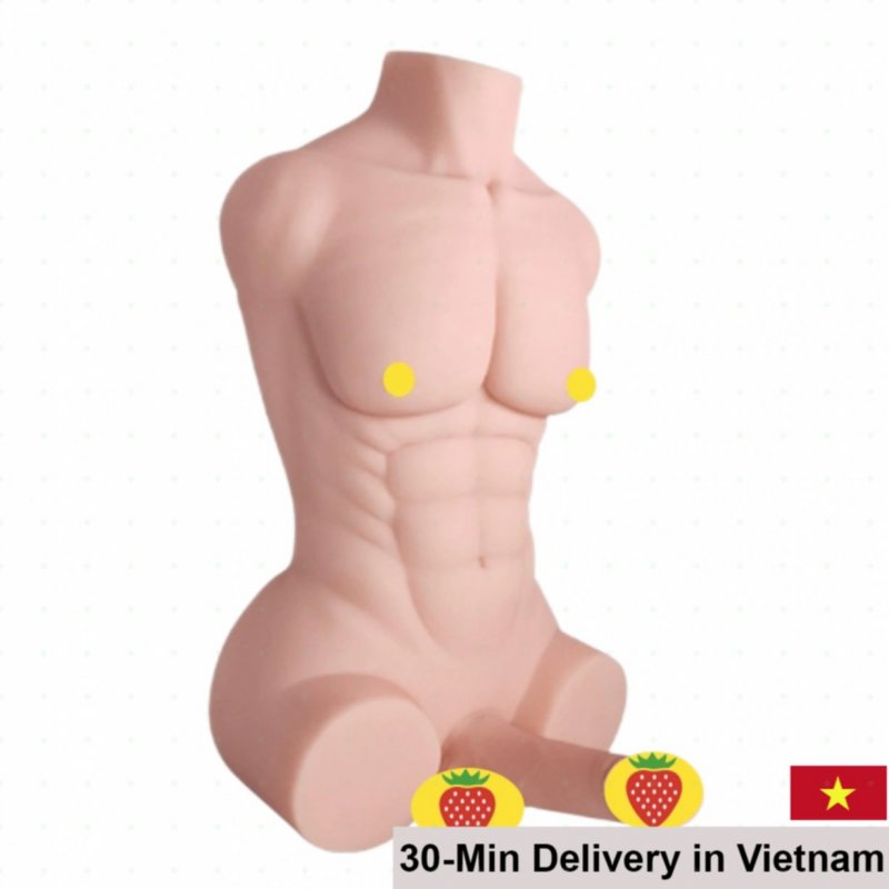 Compact Male Silicone Doll Realistic Pleasure Toy 