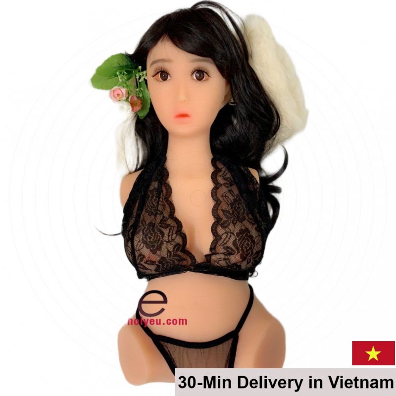 Cute Half Body Sex Doll Pink for Male Pleasure Toy 