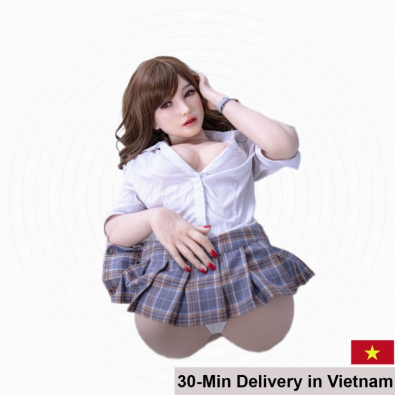 Sino Japan 70cm Half Body Silicone Metal Frame Lin Yanyan Doll 