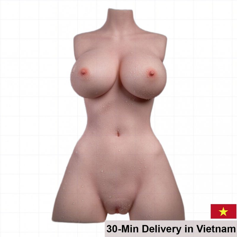 Megan Irontech Platinum Silicone Realistic Half-Body Doll 