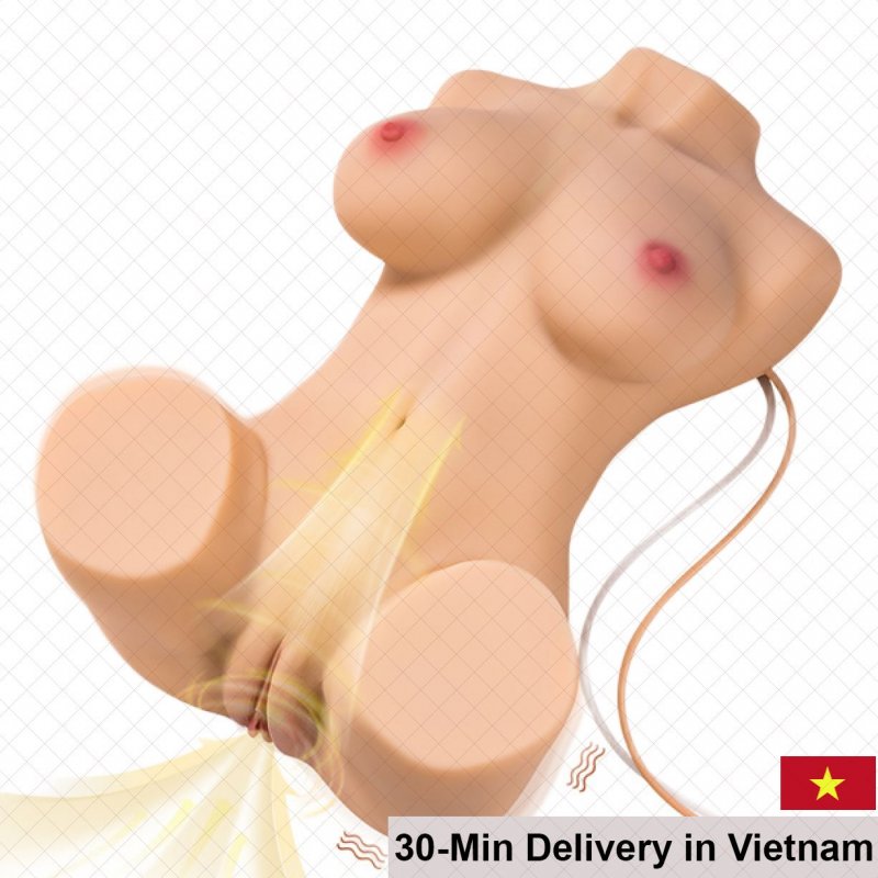 Xise SQ-MAS20020 Half Body Vibrating Suction Doll 