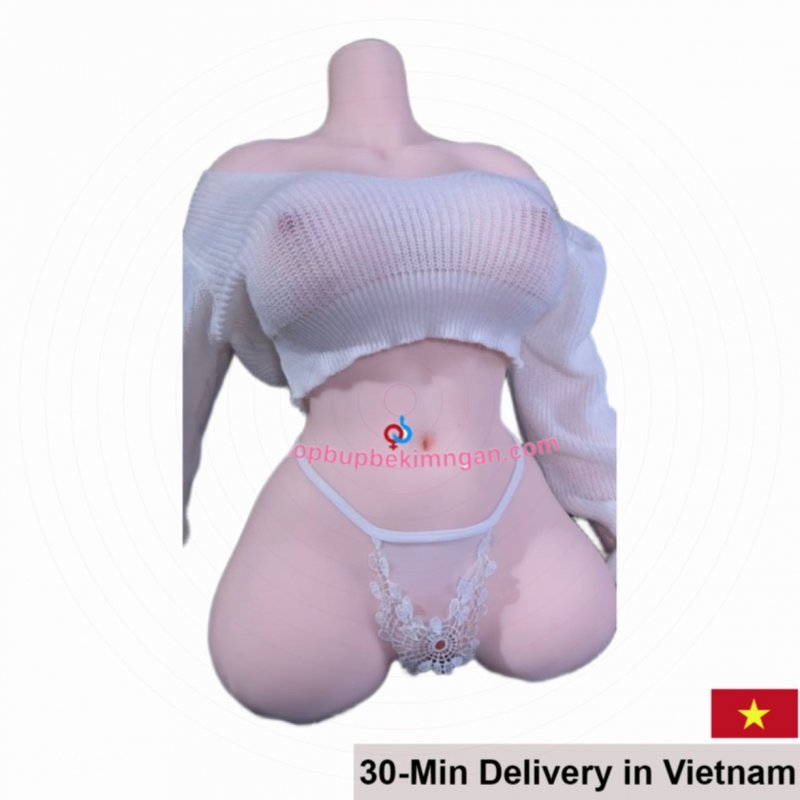 Z123 Silicone Half-Body Sex Doll Realistic Texture with Sound 
