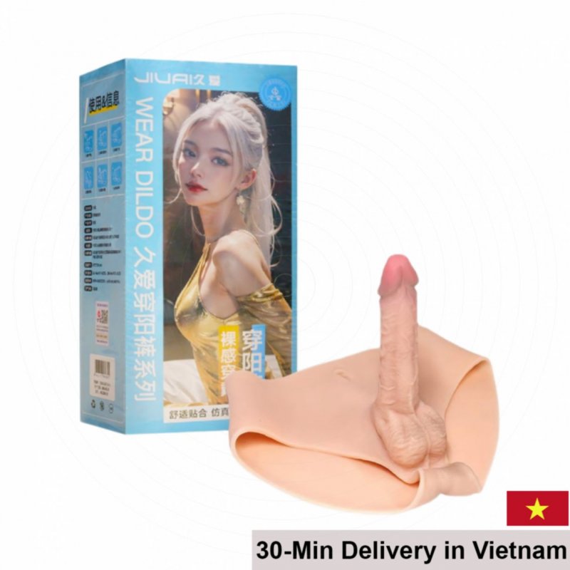 Jiuai Long Love L Silicone Penis Harness Realistic Feel 